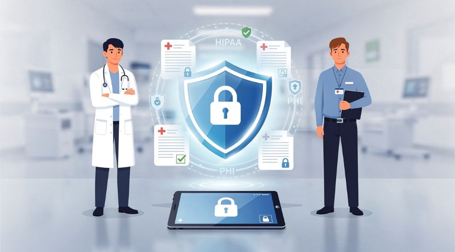 Secured data handling mark